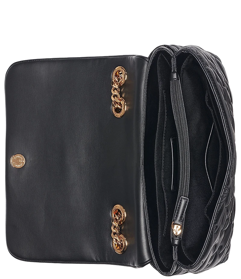 KARL LAGERFELD PARIS Lafayette Quilted Floral Shoulder Bag