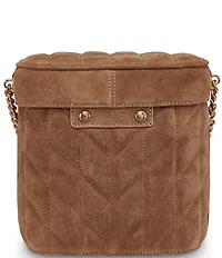 KARL LAGERFELD PARIS Lafayette Suede Crossbody Bucket Bag