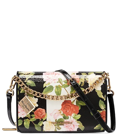 KARL LAGERFELD PARIS Lourdes Floral Crossbody Bag