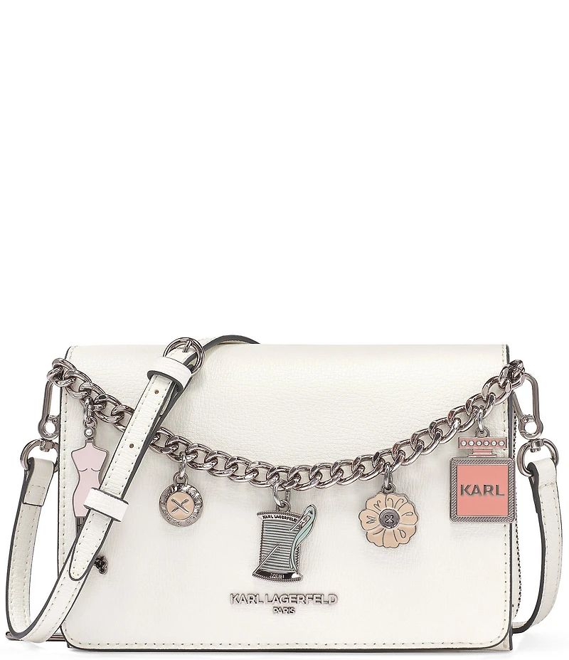 KARL LAGERFELD PARIS Lourdes Swag Chain Crossbody Bag