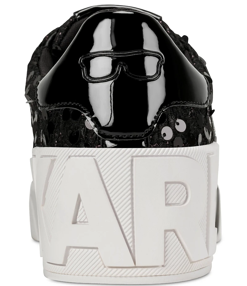 KARL LAGERFELD PARIS Mablyn Boucle Signature Logo Lace Up Sneakers