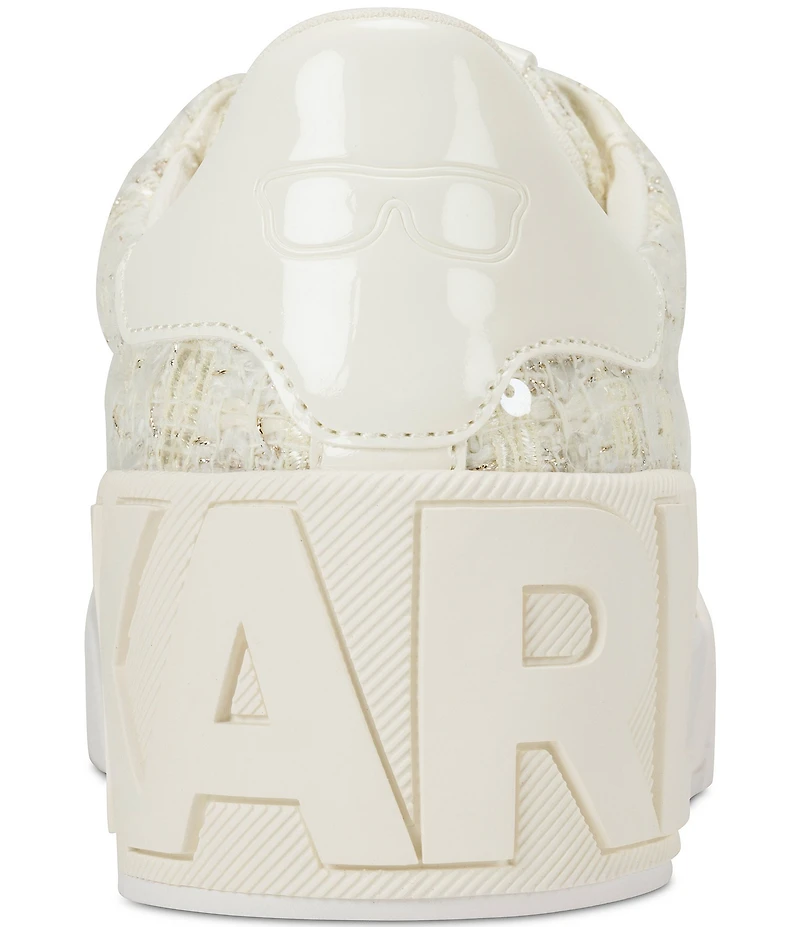 KARL LAGERFELD PARIS Mablyn Boucle Signature Logo Lace Up Sneakers