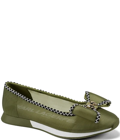 KARL LAGERFELD PARIS Macklin Mesh Bow Sneakerinas