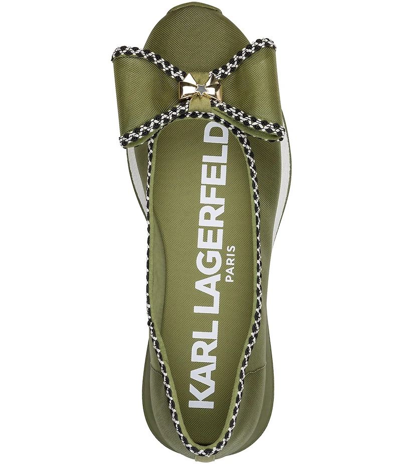 KARL LAGERFELD PARIS Macklin Mesh Bow Sneakerinas