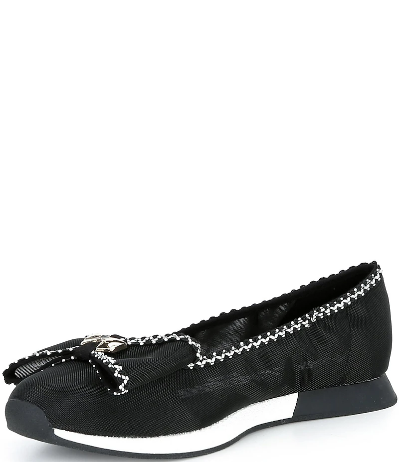 KARL LAGERFELD PARIS Macklin Mesh Bow Sneakerinas