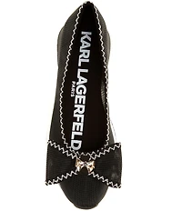 KARL LAGERFELD PARIS Macklin Mesh Bow Sneakerinas