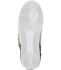 KARL LAGERFELD PARIS Madisyn Pearl Embellished Cat Applique Slip On Sneakers