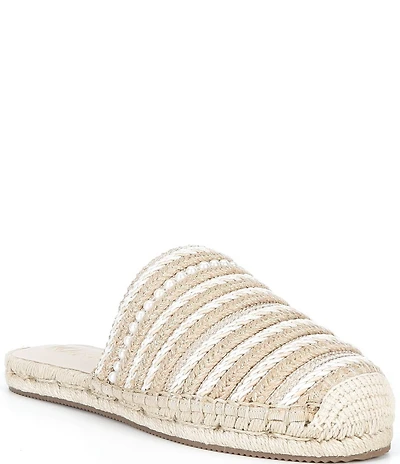 KARL LAGERFELD PARIS Malaysia Woven Espadrille Mules