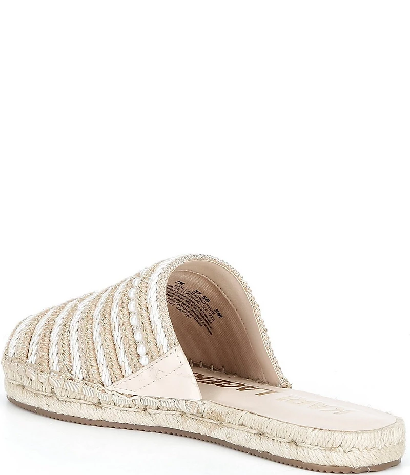 KARL LAGERFELD PARIS Malaysia Woven Espadrille Mules