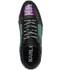 KARL LAGERFELD PARIS Marenza Multi Sequin Lace Up Sneakers