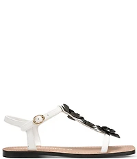 KARL LAGERFELD PARIS Margate Flower Applique Flat Sandals