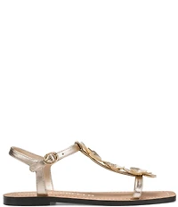 KARL LAGERFELD PARIS Margate Flower Applique Flat Sandals