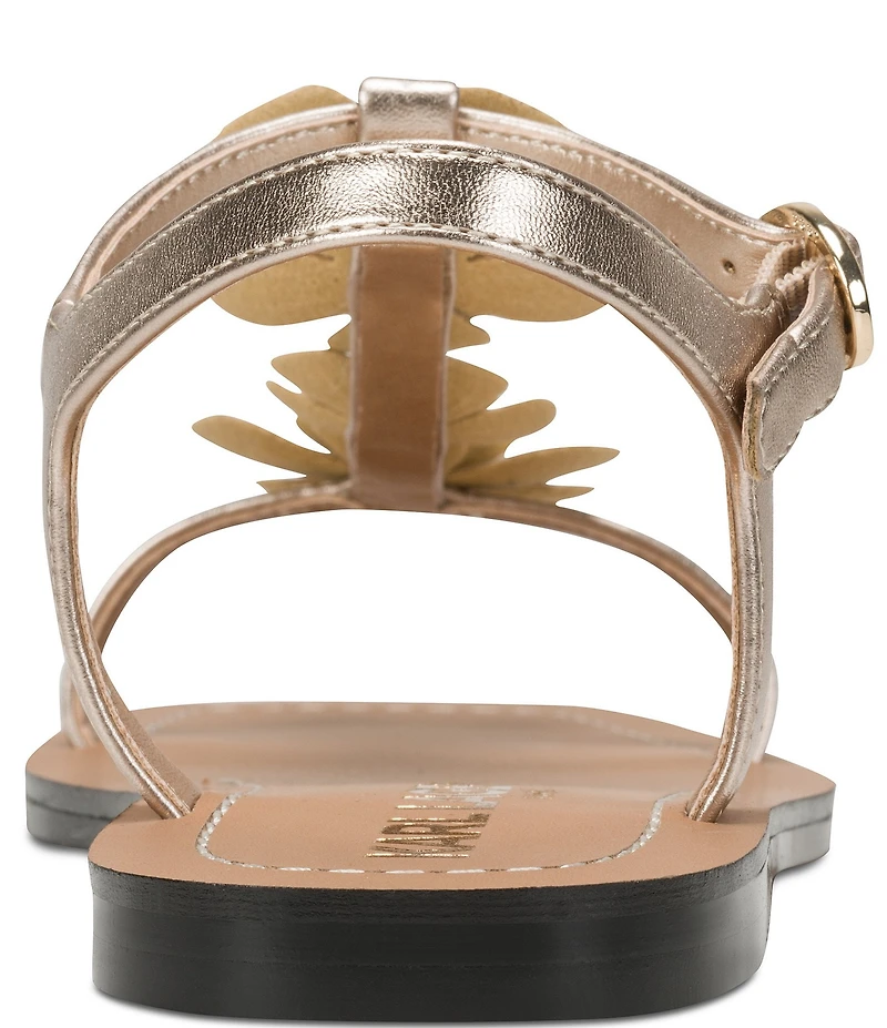 KARL LAGERFELD PARIS Margate Flower Applique Flat Sandals