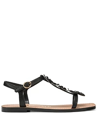 KARL LAGERFELD PARIS Margate Flower Applique Flat Sandals