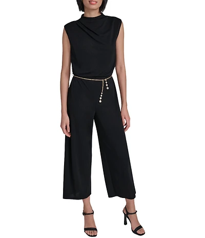 KARL LAGERFELD PARIS Matte Jersey Jumpsuit