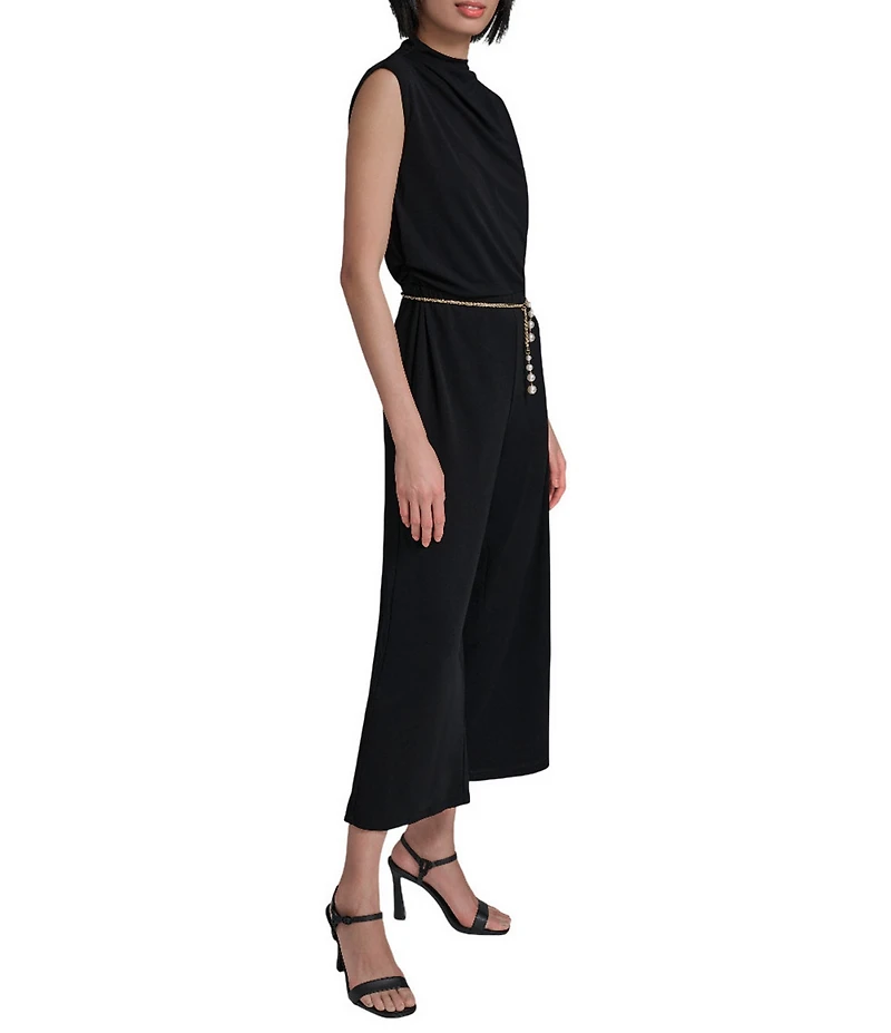 KARL LAGERFELD PARIS Matte Jersey Jumpsuit