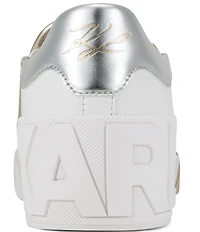 KARL LAGERFELD PARIS Maude Fleur Flower Applique Slip On Sneakers