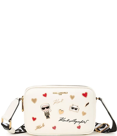 KARL LAGERFELD PARIS Embellished Maybelle Camera Crossbody Bag