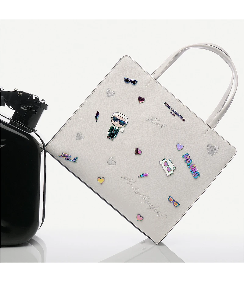 KARL LAGERFELD PARIS Maybelle Charm Satchel Bag