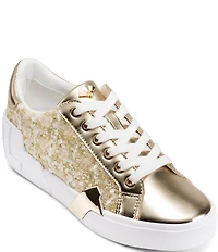 KARL LAGERFELD PARIS Melora Boucle Lace Up Sneakers