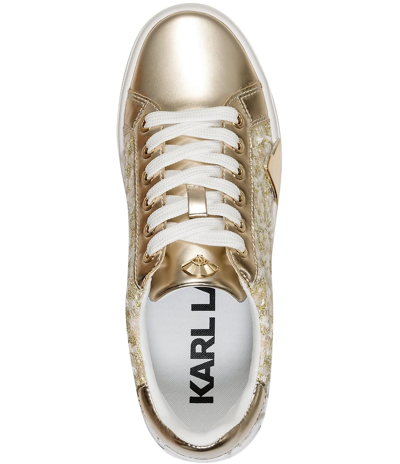 KARL LAGERFELD PARIS Melora Boucle Lace Up Sneakers