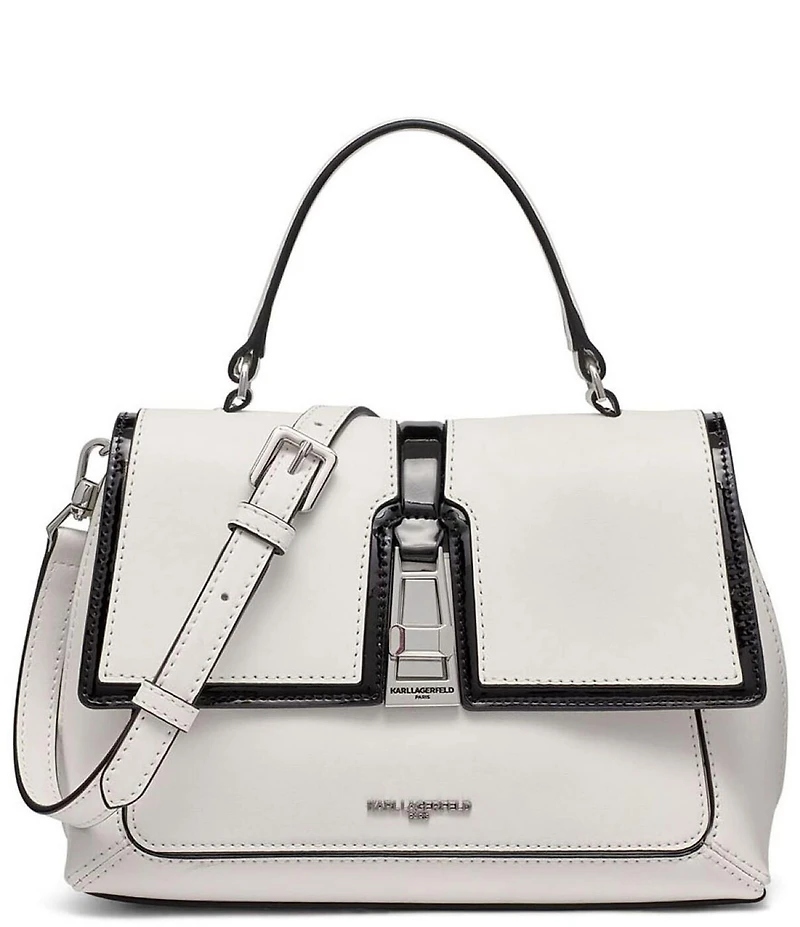 KARL LAGERFELD PARIS Mercerie Contrast Trim Crossbody Bag