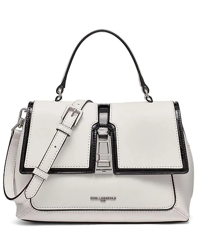 KARL LAGERFELD PARIS Mercerie Contrast Trim Crossbody Bag