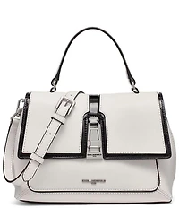 KARL LAGERFELD PARIS Mercerie Contrast Trim Crossbody Bag