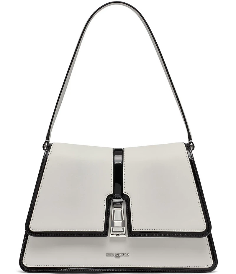 KARL LAGERFELD PARIS Contrast Trim Mercerie Shoulder Bag