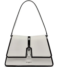 KARL LAGERFELD PARIS Contrast Trim Mercerie Shoulder Bag