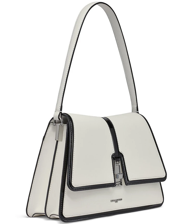 KARL LAGERFELD PARIS Contrast Trim Mercerie Shoulder Bag