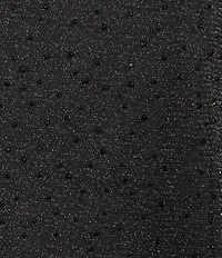 KARL LAGERFELD PARIS Metallic Mesh Knit High Neck Long Sleeve Top