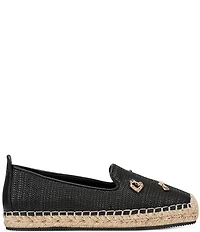 KARL LAGERFELD PARIS Michaela Atelier Raffia Charm Slip On Espadrilles