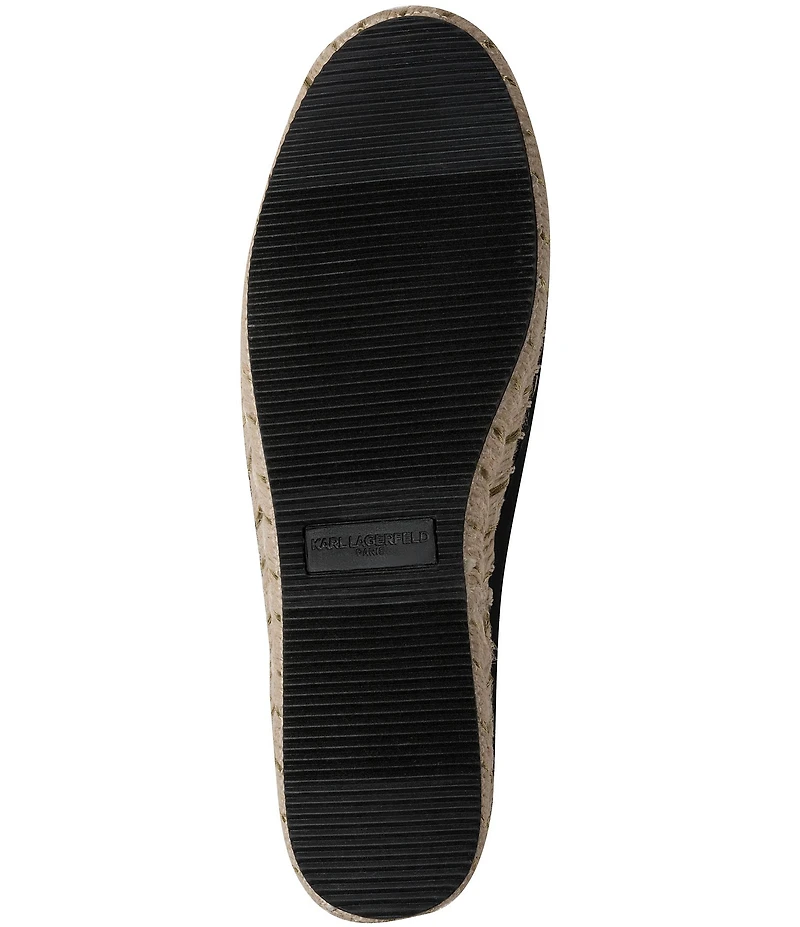 KARL LAGERFELD PARIS Michaela Bonjour Neoprene Slip On Espadrilles