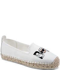 KARL LAGERFELD PARIS Michaela Bonjour Neoprene Slip On Espadrilles