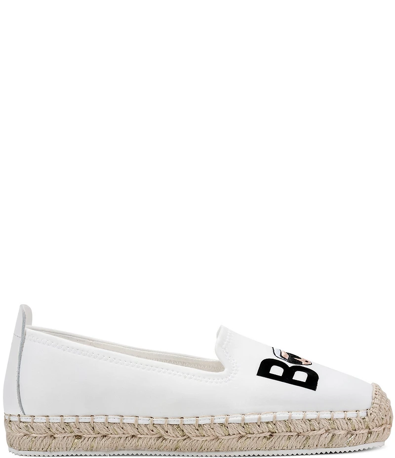 KARL LAGERFELD PARIS Michaela Bonjour Neoprene Slip On Espadrilles