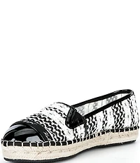 KARL LAGERFELD PARIS Milicent Woven Espadrille Flat Loafers