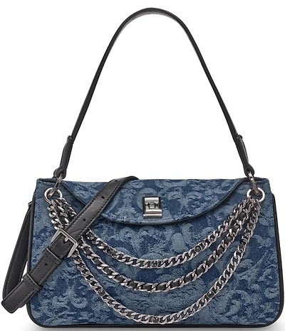 KARL LAGERFELD PARIS Nadine Denim Shoulder Bag