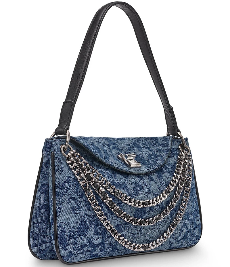 KARL LAGERFELD PARIS Nadine Denim Shoulder Bag