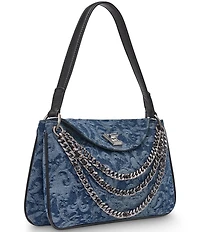KARL LAGERFELD PARIS Nadine Denim Shoulder Bag
