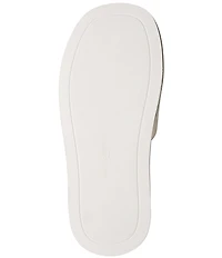 KARL LAGERFELD PARIS Opal Macaron Charms Platform Wedge Slide Sandals