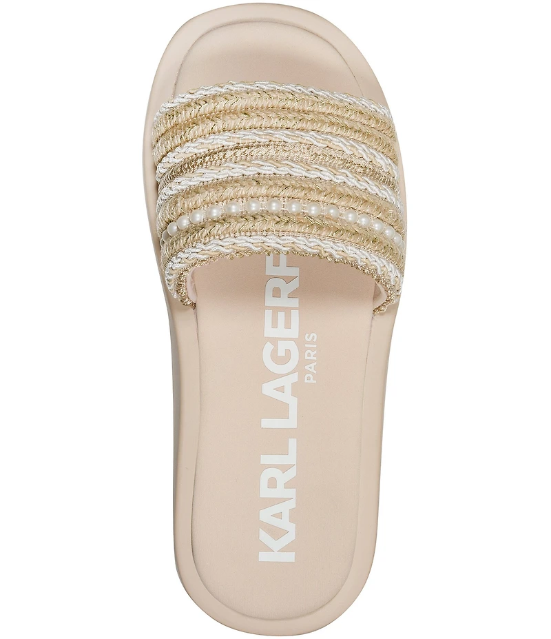 KARL LAGERFELD PARIS Ortley Platform Slide Sandals