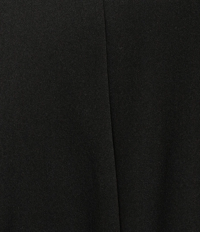 Karl Lagerfeld Paris Pearl Neck Short Sleeve Scuba Crepe Dress