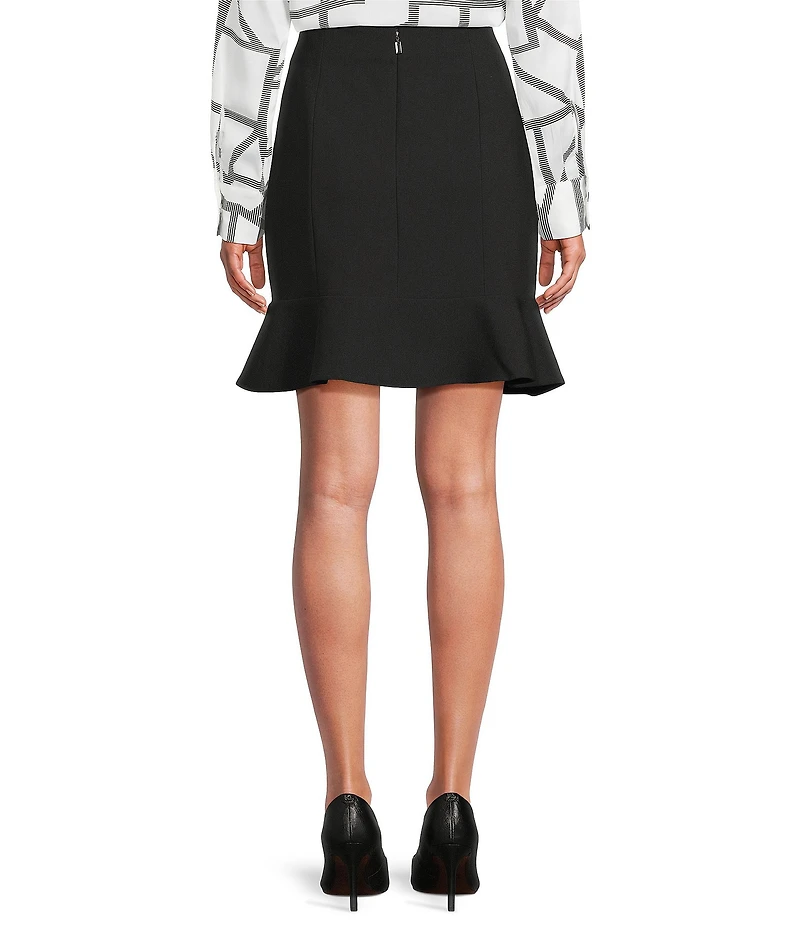 KARL LAGERFELD PARIS Peplum A-Line Skirt