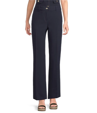 KARL LAGERFELD PARIS Polish Suiting Flat Front Wide Leg Coordinating Pants