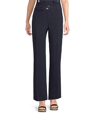 KARL LAGERFELD PARIS Polish Suiting Flat Front Wide Leg Coordinating Pants
