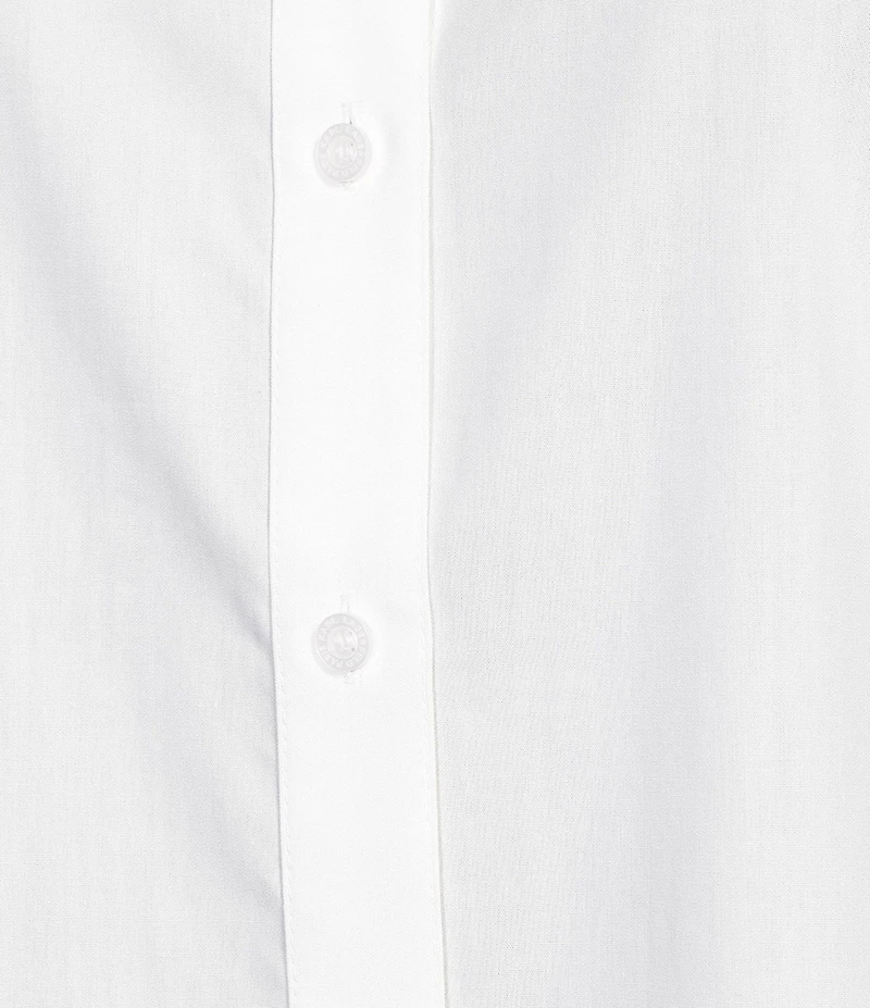 KARL LAGERFELD PARIS Poplin Point Collar Long Sleeve Shirt