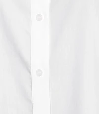 KARL LAGERFELD PARIS Poplin Point Collar Long Sleeve Shirt
