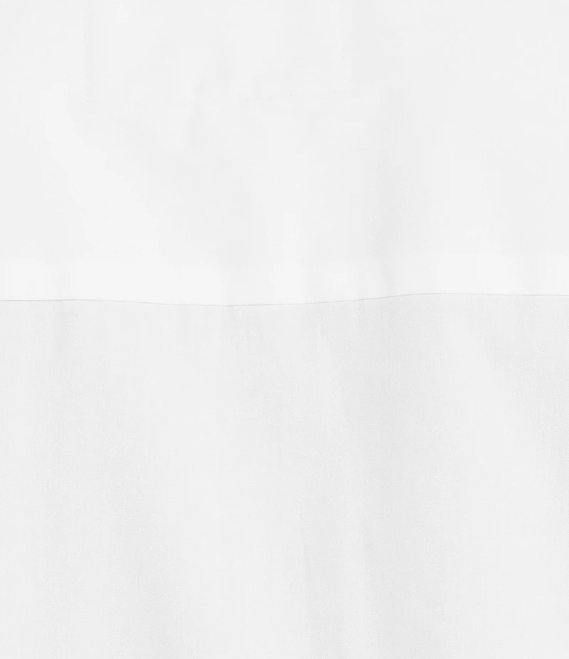 KARL LAGERFELD PARIS Poplin Point Collar Short Sleeve Cuffed Rose Shirt