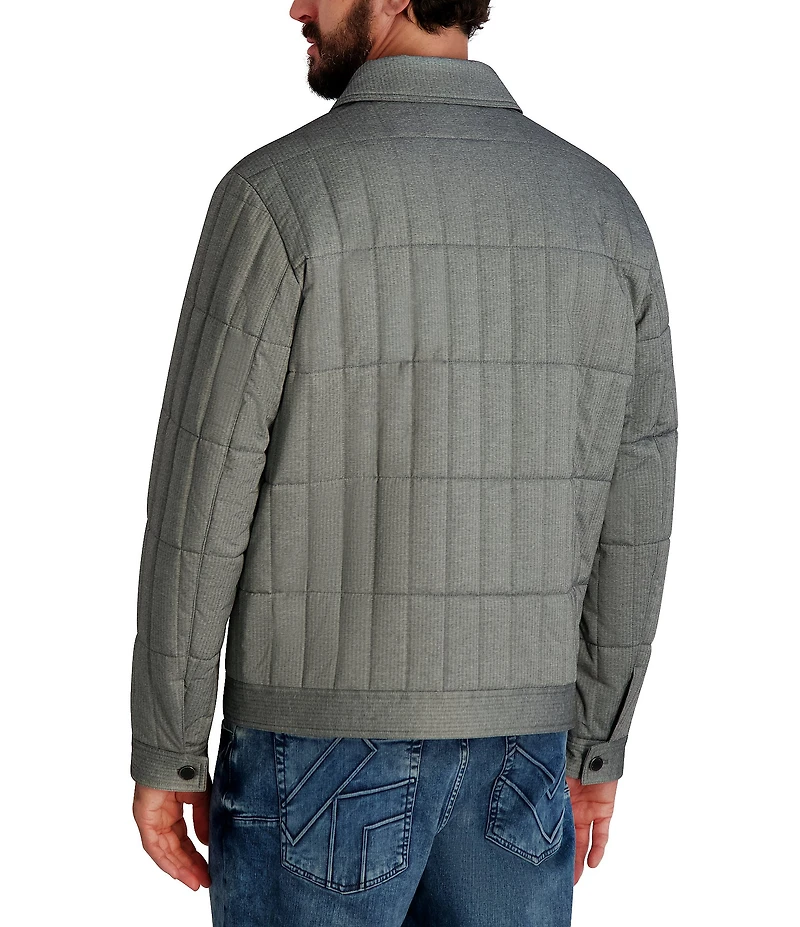 Karl Lagerfeld Paris Quilted Shirt Jacket